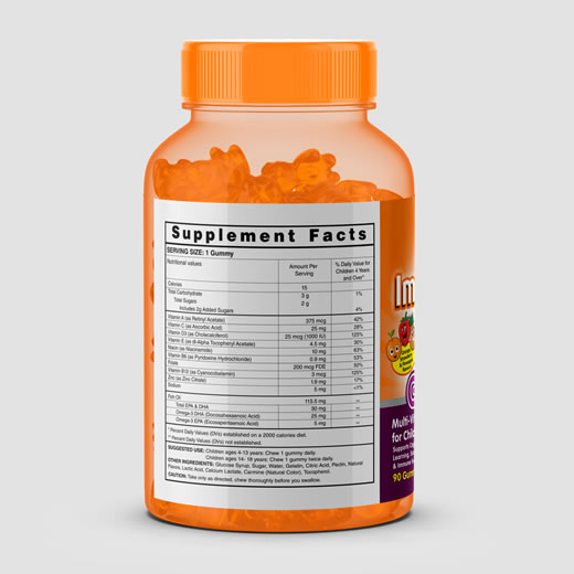 Kids Multivitamin Gummies X90 by Immunboost