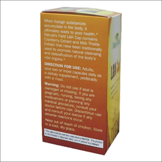 L&K Cap Liver & Kidney Cleanser by Nature’sField at Faaiz Pharmacy