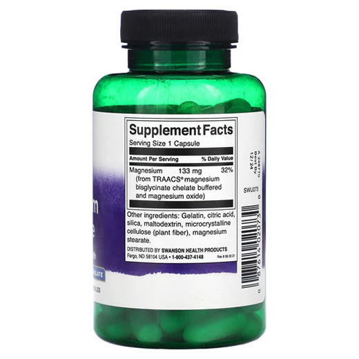 Magnesium Glycinate Capsules X90 by Swanson at Faaiz Pharmacy