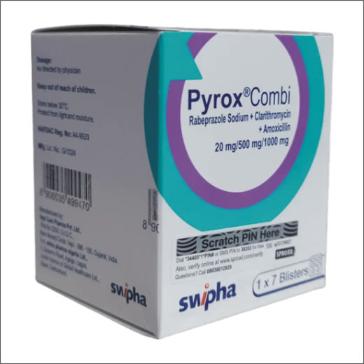 Pyrox Combi 1×7 Blisters Pack by Swipha