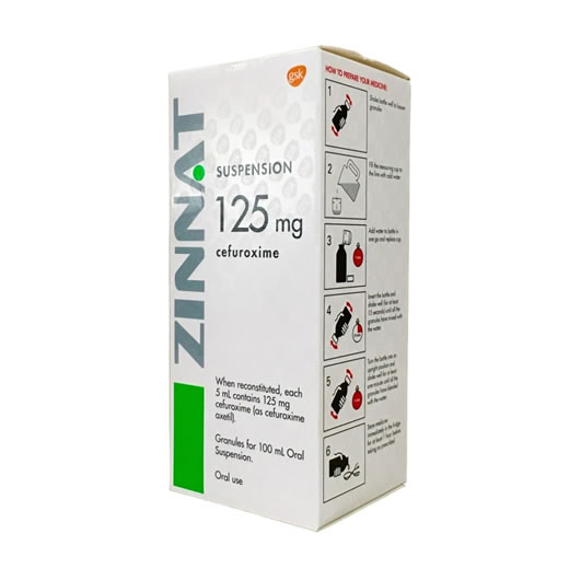 Zinnat Suspension 125mg 100ml by GlaxoSmithKline