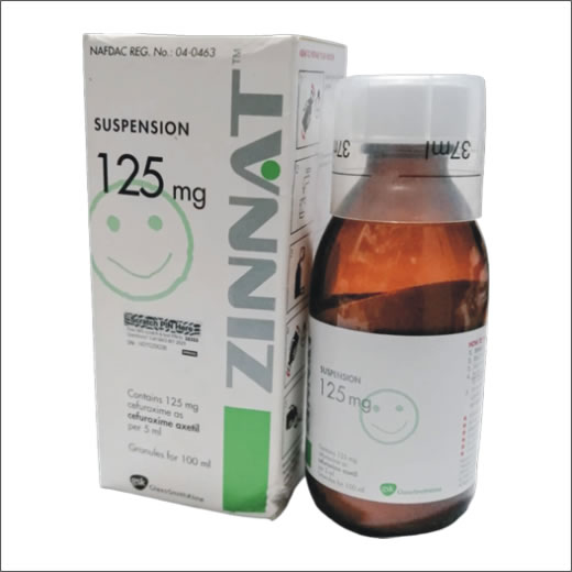 Zinnat Suspension 125mg 100ml by GlaxoSmithKline